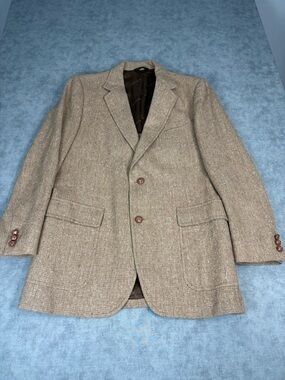 Pendleton Vintage Wool Blazer Union Made USA Tweed Sport Coat 60s 70s